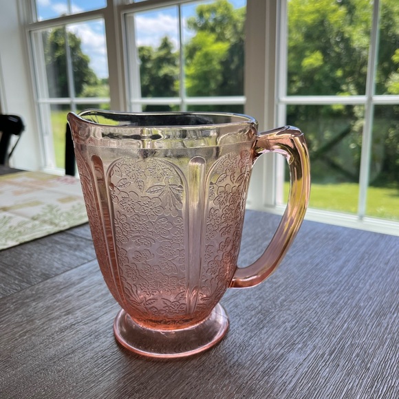 Vintage Depression Glass Pitcher - Picture 2 of 7